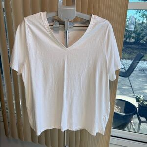 Sonoma Women's Classic White V-Neck Tee